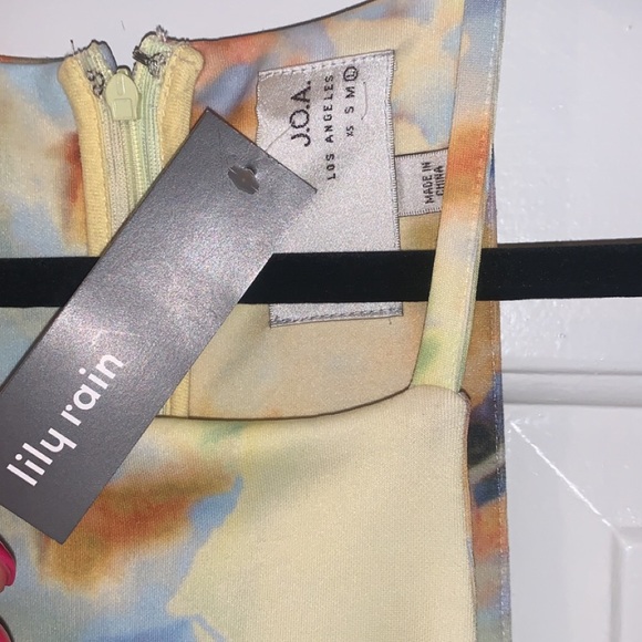 JOA floral women’s wedding fairyYellow Print Midi Dress - Picture 5 of 7